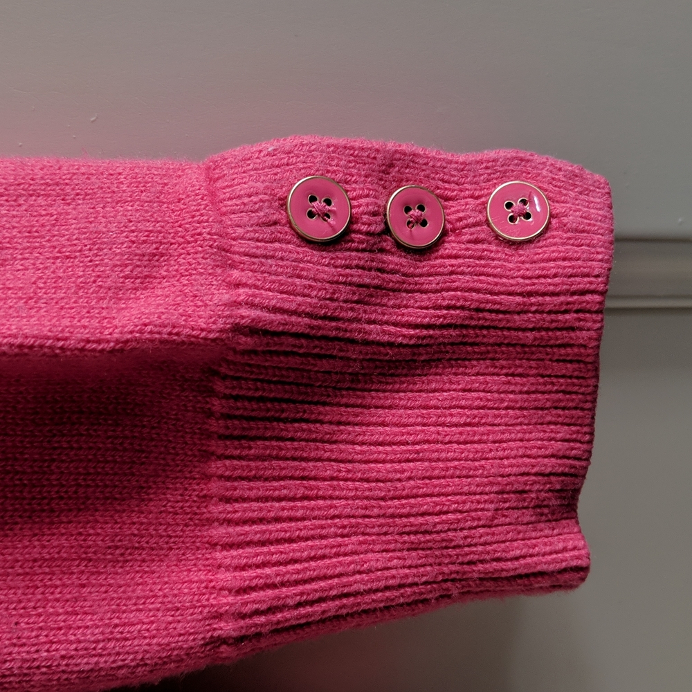 Lambswool blend Talbots cable knit sweater, size 1XP - Picture 2 of 4